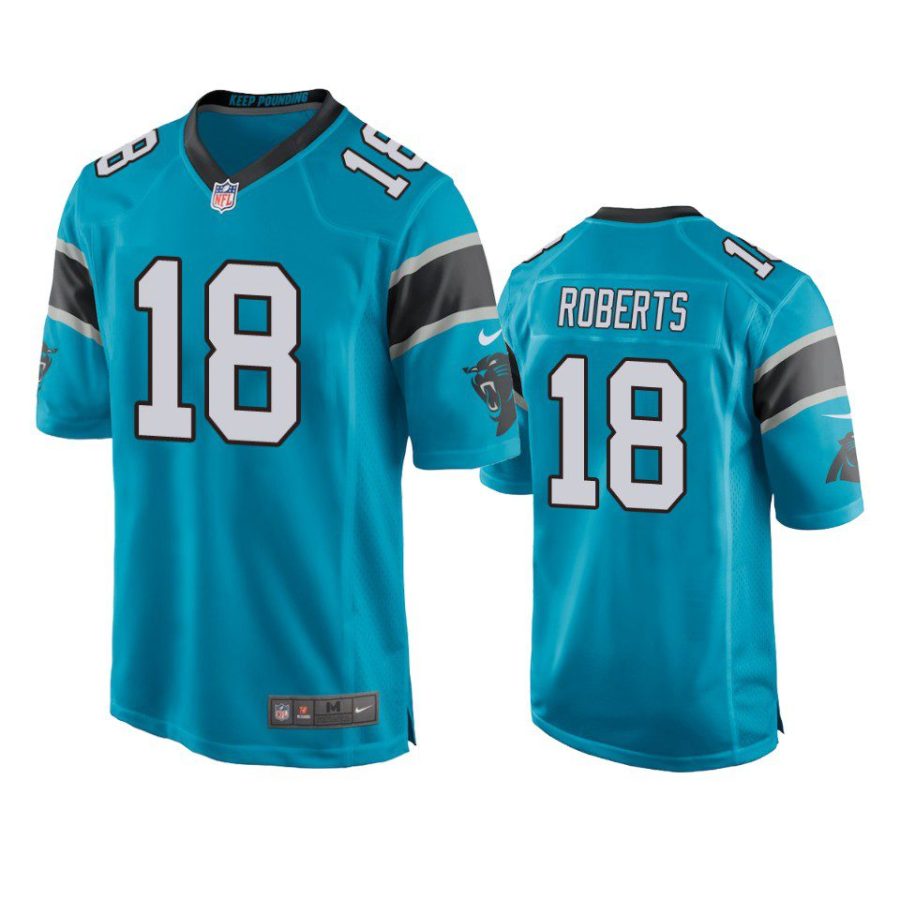 andre roberts panthers blue game jersey