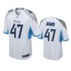 andrew adams titans white game jersey