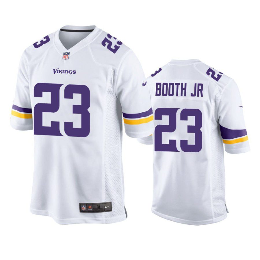 andrew booth jr. vikings game white jersey