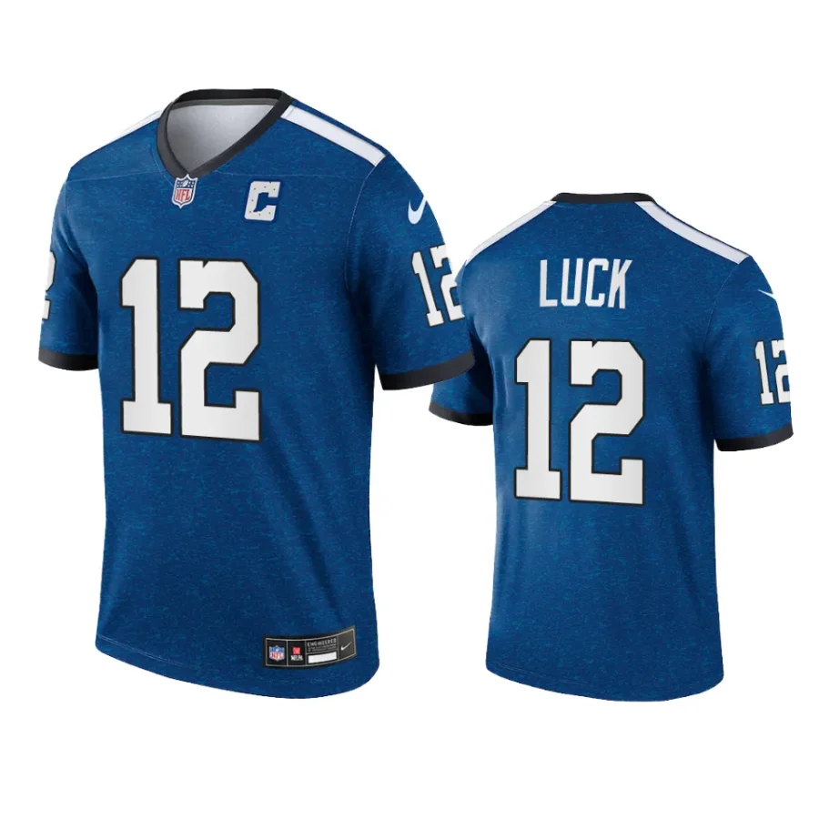 andrew luck colts indiana nights legend royal jersey