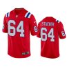 andrew stueber patriots alternate game red jersey