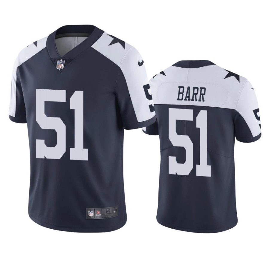 anthony barr cowboys alternate vapor limited navy jersey