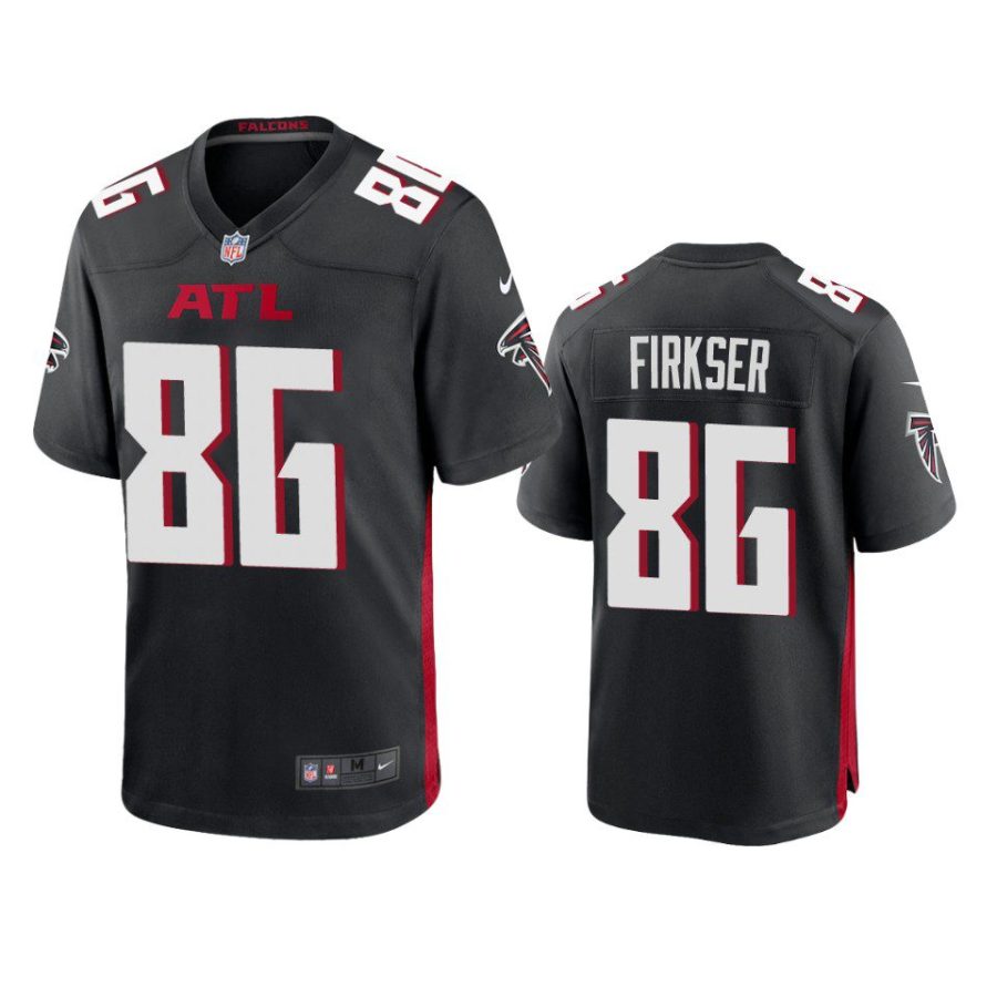 anthony firkser falcons black game jersey