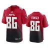 anthony firkser falcons red game jersey