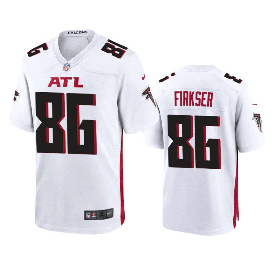 anthony firkser falcons white game jersey