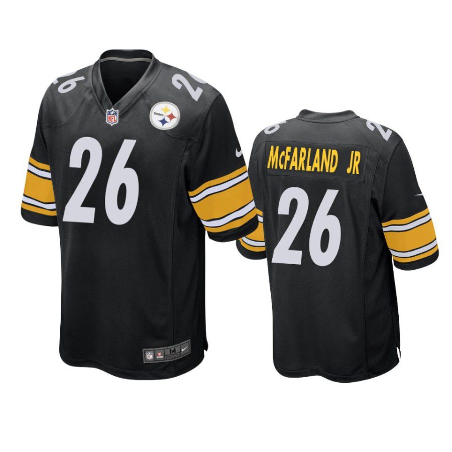 anthony mcfarland jr. steelers game black jersey