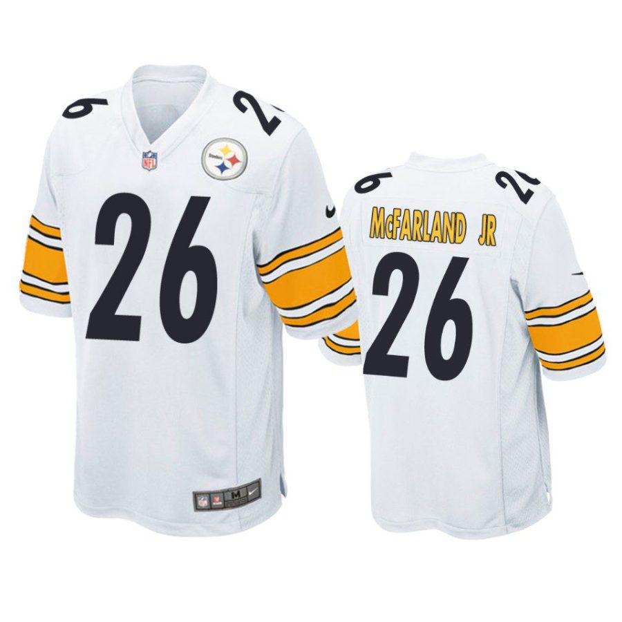 anthony mcfarland jr. steelers game white jersey