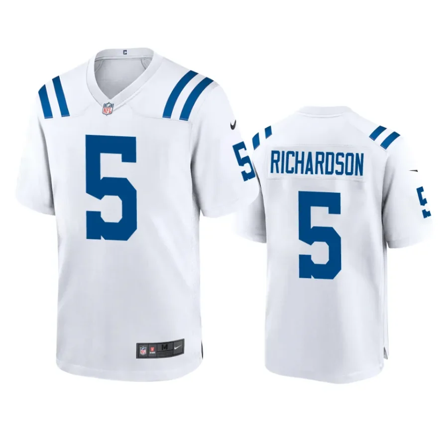 anthony richardson colts white game jersey