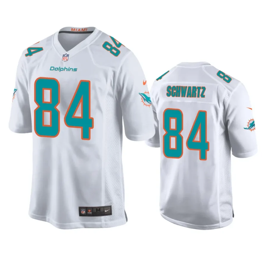 anthony schwartz dolphins white game jersey