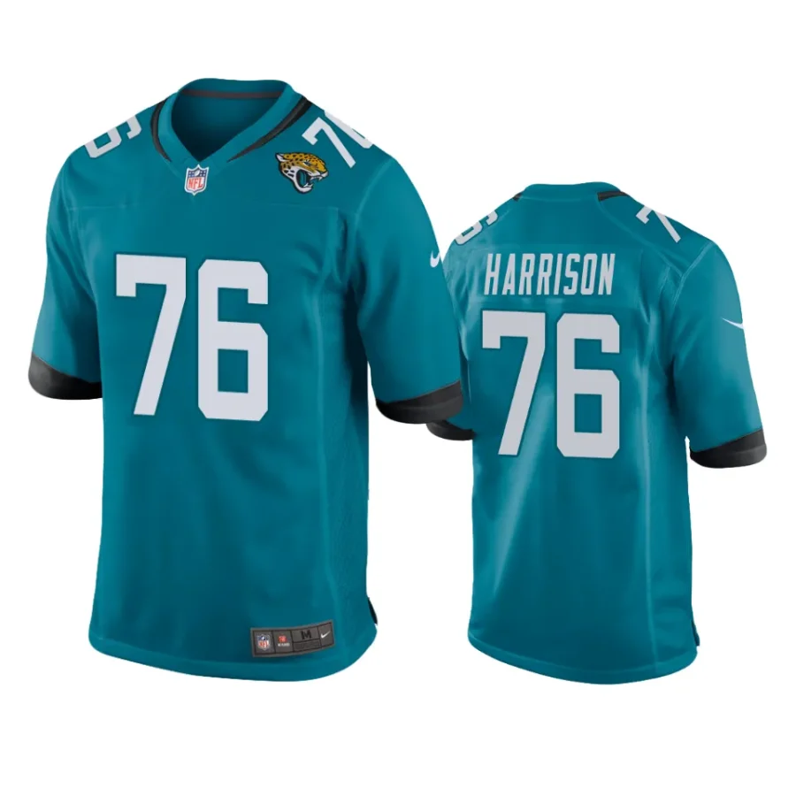 anton harrison jaguars teal game jersey