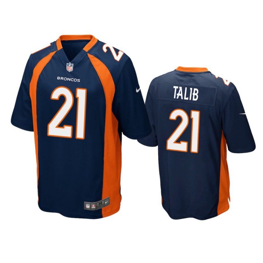 aqib talib broncos game navy jersey