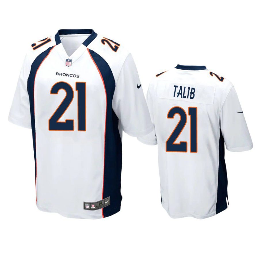 aqib talib broncos game white jersey