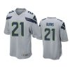 artie burns seahawks gray game jersey