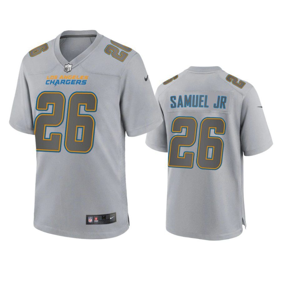asante samuel jr. chargers atmosphere fashion game gray jersey