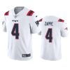 bailey zappe patriots vapor limited white jersey