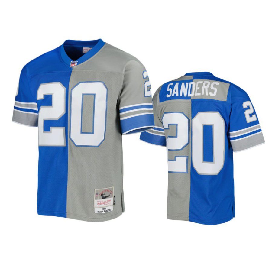 barry sanders lions silver blue split legacy replica jersey 0a