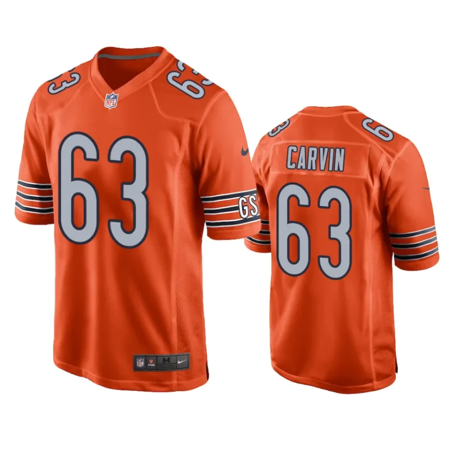 bears jerome carvin game orange jersey