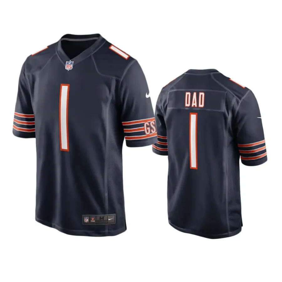 bears navy number 1 dad jersey