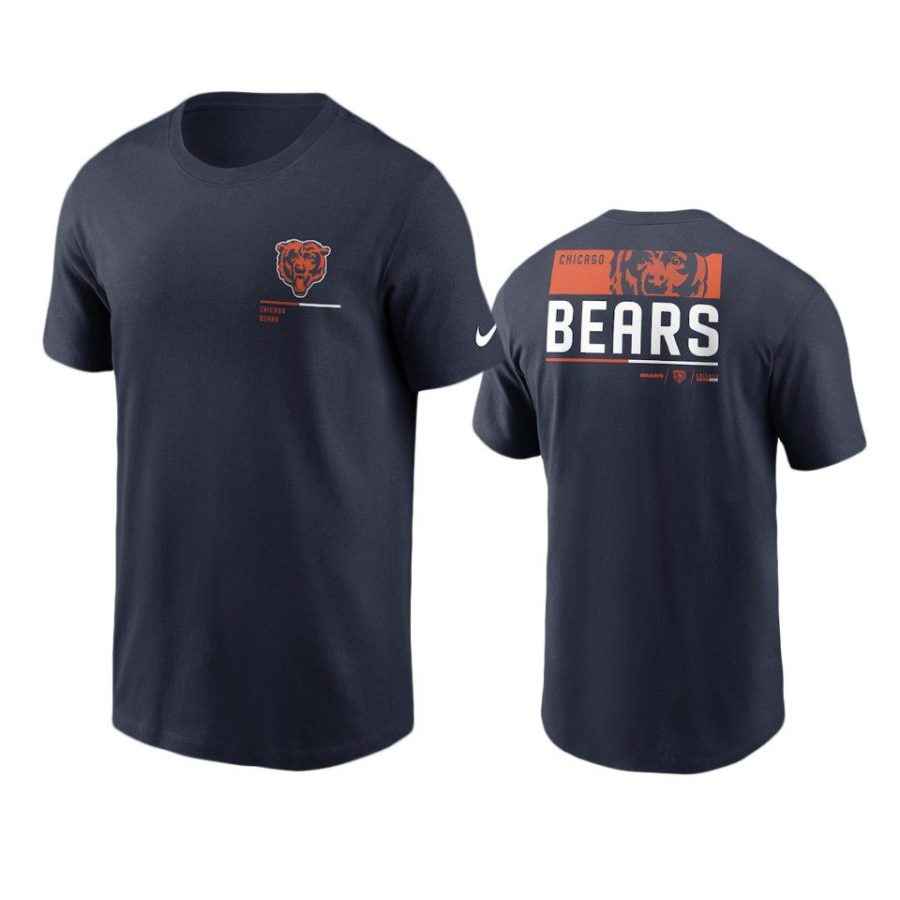 bears navy team incline t shirt