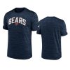 bears navy velocity athletic stack performance t shirt