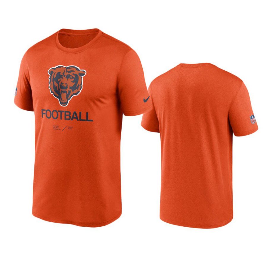 bears orange infographic performance t shirt