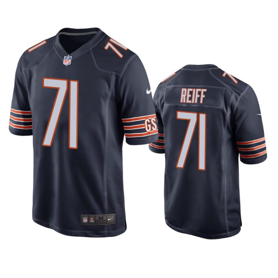 bears riley reiff game navy jersey