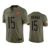 bears trevor siemian olive limited 2022 salute to service jersey