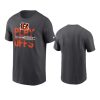 bengals anthracite 2022 nfl playoffs iconic t shirt