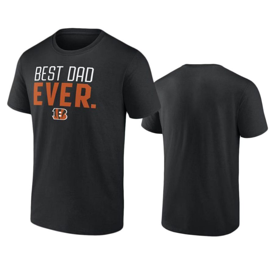 bengals black best dad ever t shirt