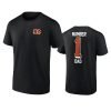 bengals black fathers day number one dad t shirt