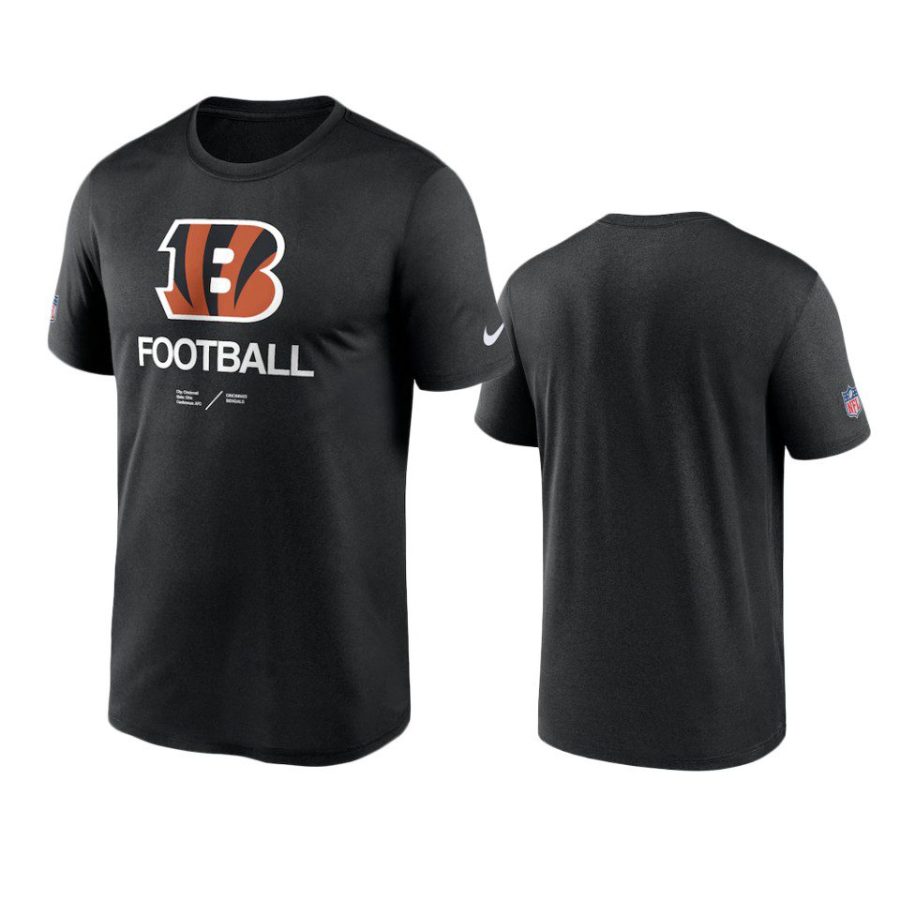 bengals black infographic performance t shirt