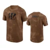 bengals brown 2023 salute to service sideline t shirt