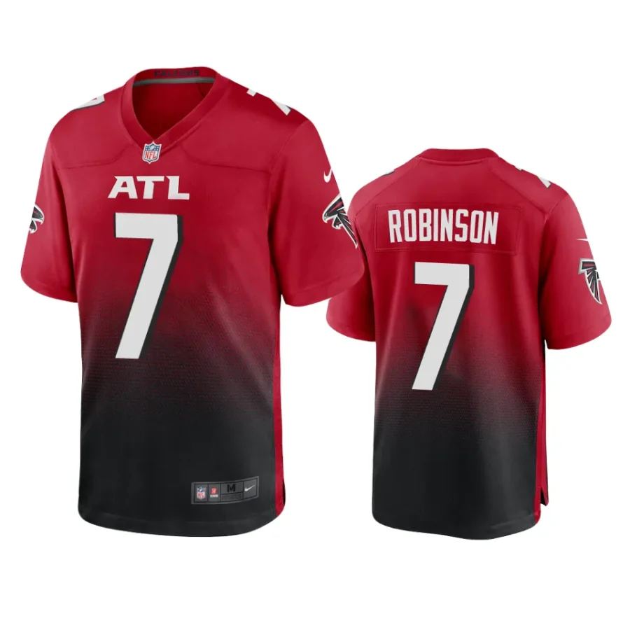 bijan robinson falcons red game jersey