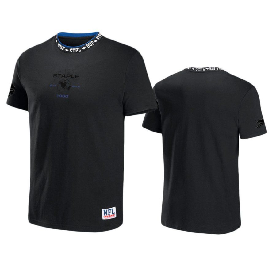 bills black staple globe t shirt