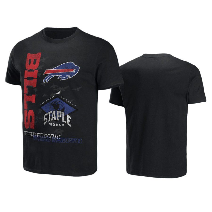 bills black staple world renowned t shirt