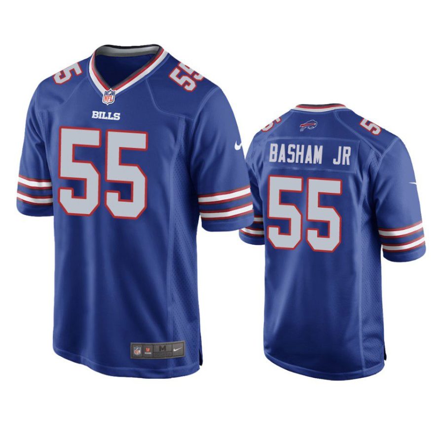 bills carlos basham jr. game royal jersey