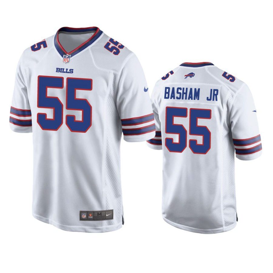 bills carlos basham jr. game white jersey