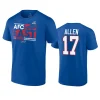 bills josh allen royal 2023 afc east division champions conquer t shirt