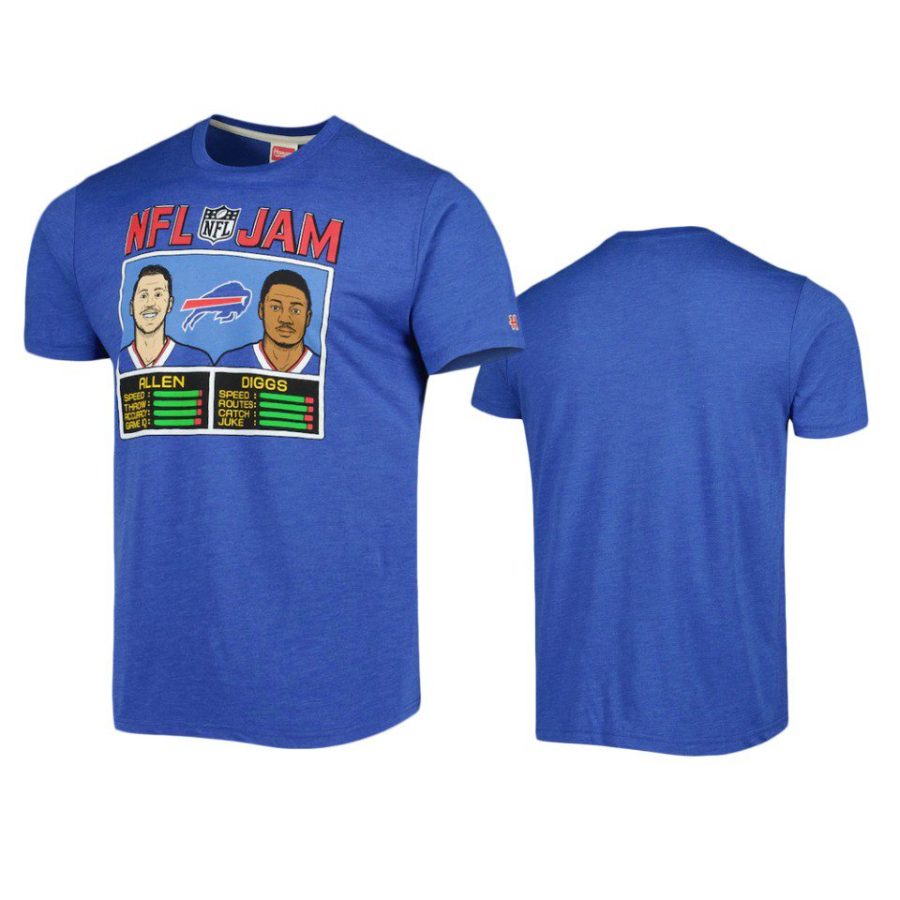 bills josh allen stefon diggs royal nfl jam homage t shirt