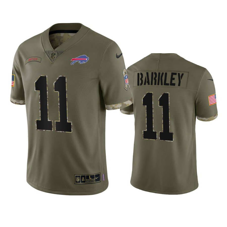 bills matt barkley 2022 salute to service olive jersey