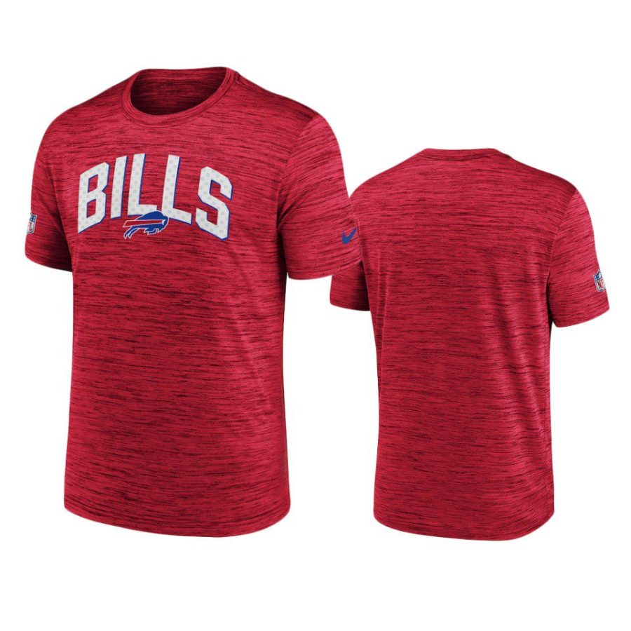 bills red velocity athletic stack performance t shirt