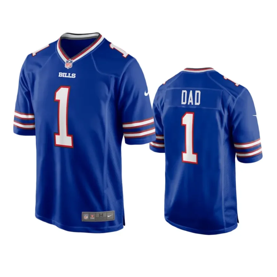 bills royal number 1 dad jersey