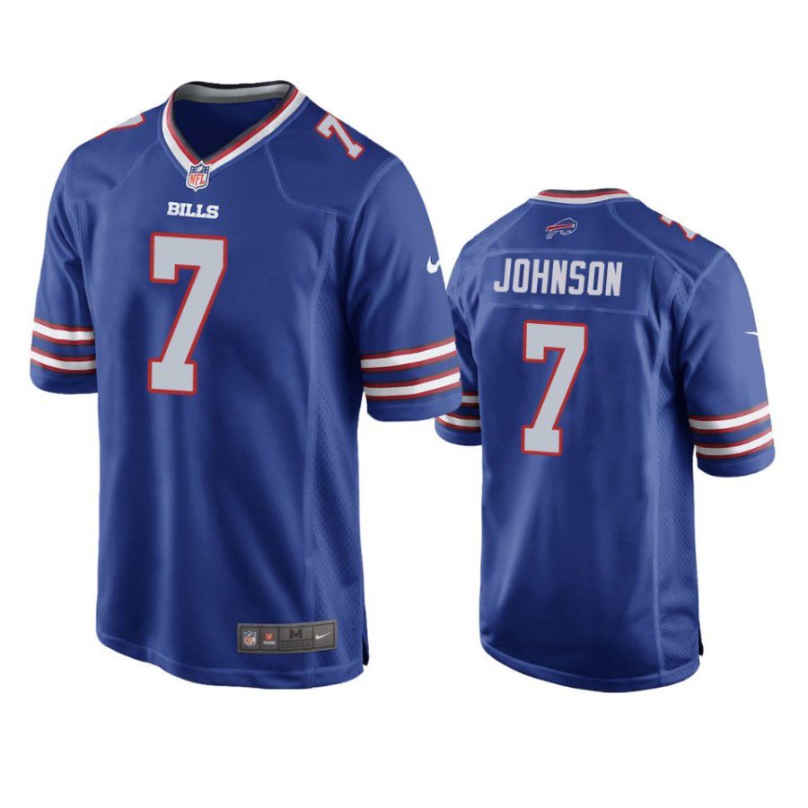 bills taron johnson game royal jersey