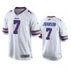 bills taron johnson game white jersey