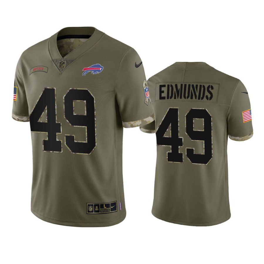 bills tremaine edmunds 2022 salute to service olive jersey