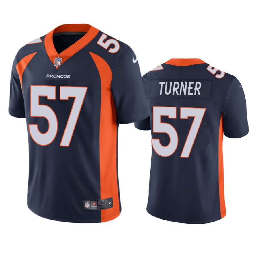 billy turner broncos jersey navy vapor limited