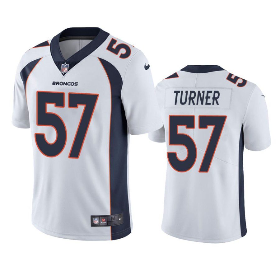 billy turner broncos jersey white vapor limited