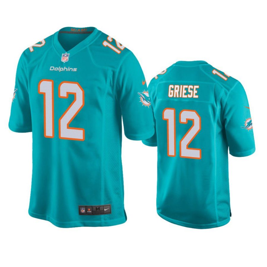 bob griese dolphins game aqua jersey