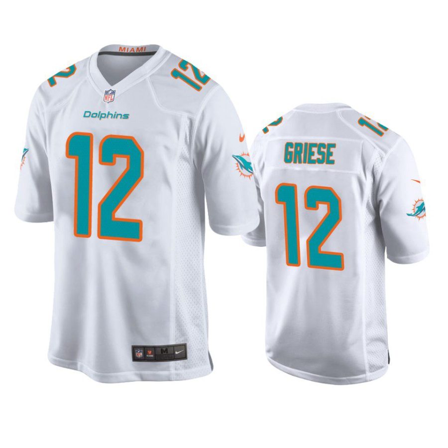 bob griese dolphins game white jersey