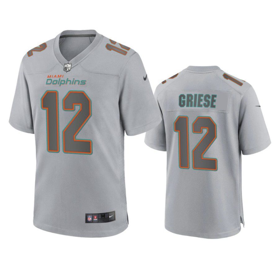 bob griese dolphins gray atmosphere fashion game jersey